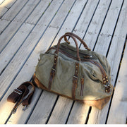 Vintage Waxed Canvas Duffel Bag