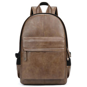 Preppy Style Leather Backpack