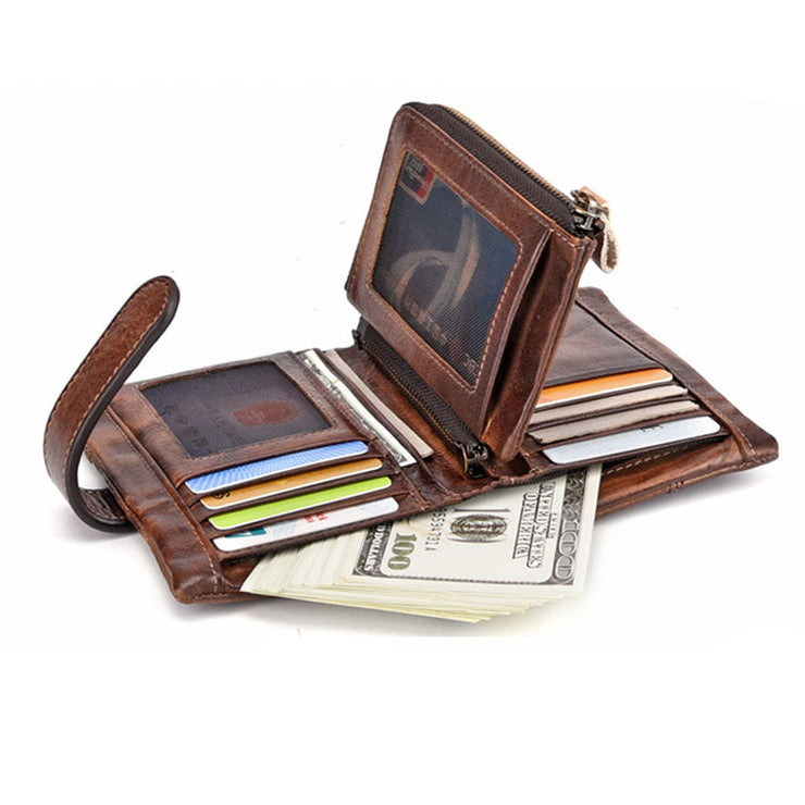 Retro Leather Unisex Wallet