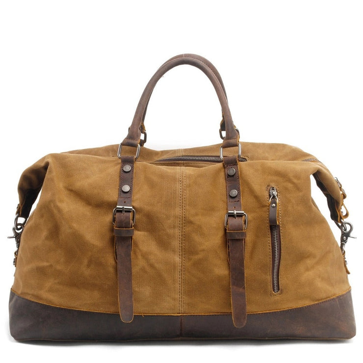 Vintage Waxed Canvas Duffel Bag