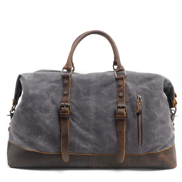 Vintage Waxed Canvas Duffel Bag