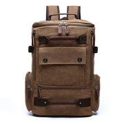 Journeyman Leather Canvas Backpack