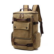 Journeyman Leather Canvas Backpack