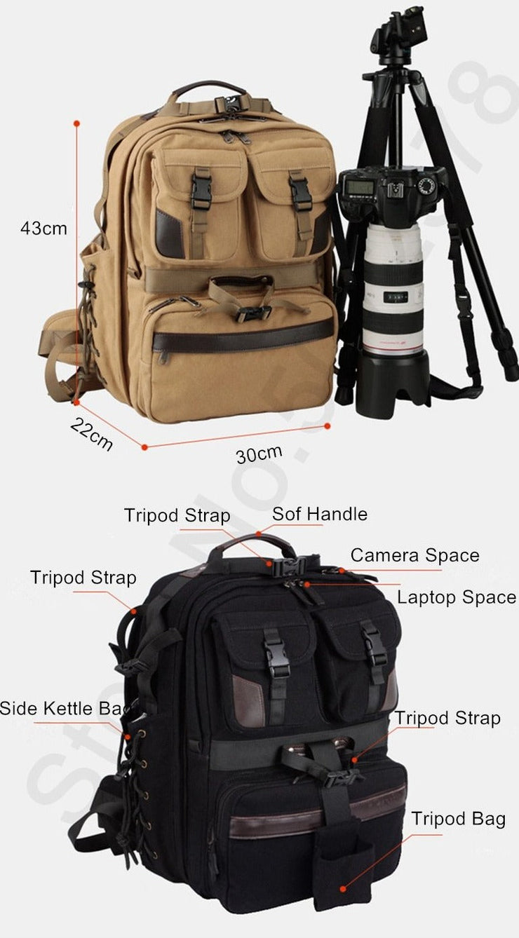 Professional Canvas Backpack