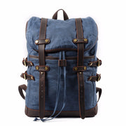 Benjamin Canvas Leather Backpack