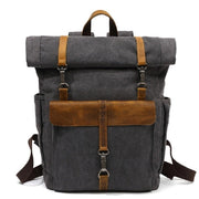 Canvas Leather Backpack