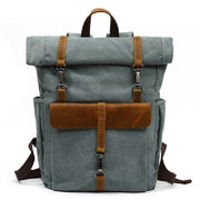 Canvas Leather Backpack