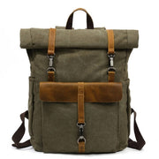 Canvas Leather Backpack